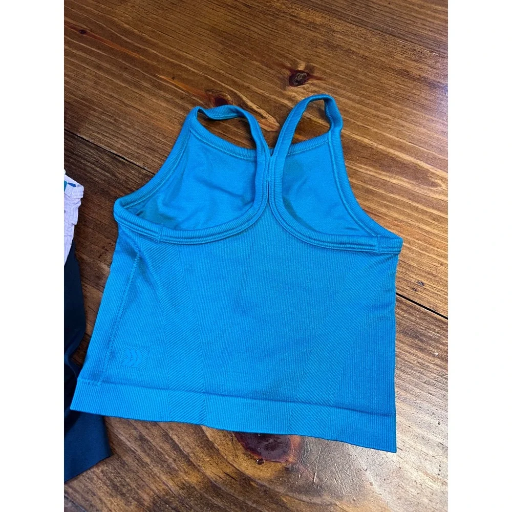 Old Navy 90 Degree All in Motion Activewear Bundle Kids 6-7 7-8 Teal Purple EUC